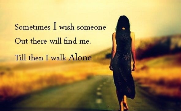 lonely girl wallpapers with quotes