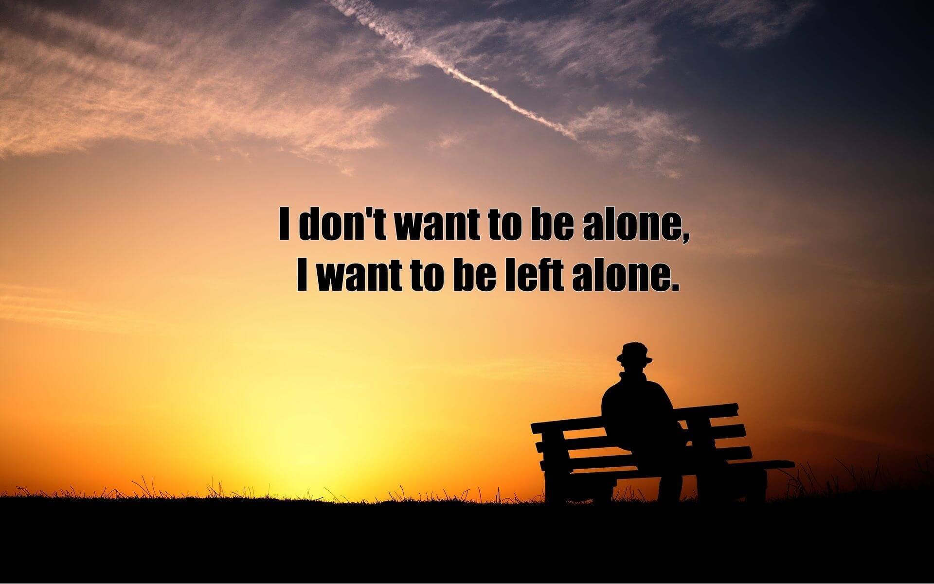 Alone Wallpaper With Quotes