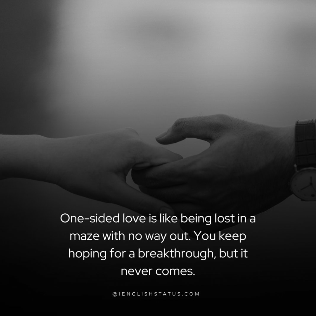TOP 400+ One Sided Love Quotes to Make You Smile and Cry - iEnglish Status