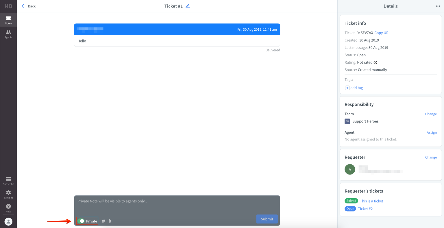 Where can you access the privatenoter?