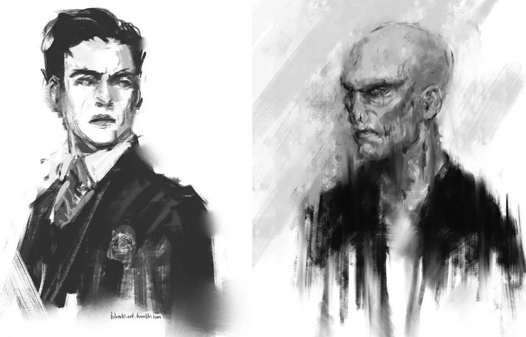 Drawings Tom Riddle Book Illustrations You Need to See