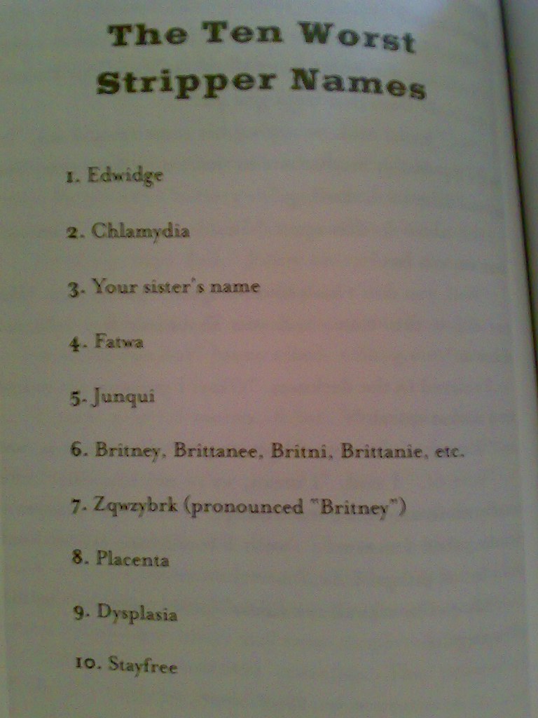 Ridiculously Stripper Names Funny That Work Every Time
