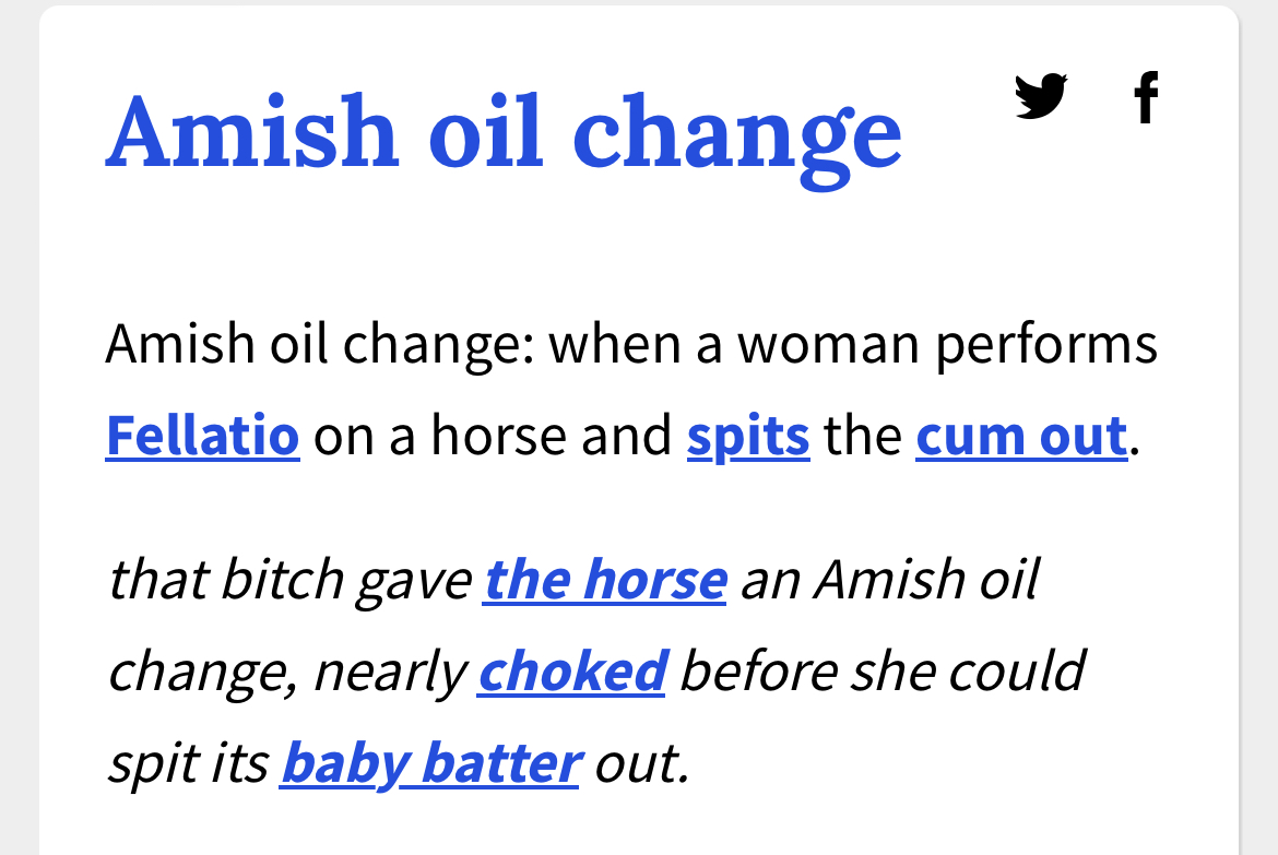 Amish Oil Change Meme