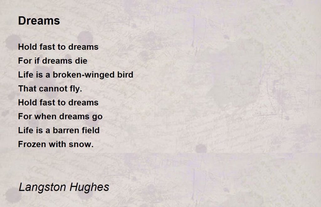 Dreams by Langston Hughes