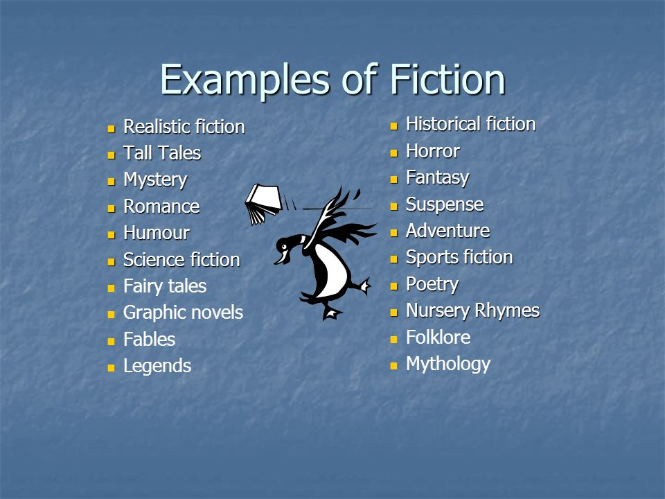 Example for Fiction: Comprehensive Guide to Genres, Stories, and ...