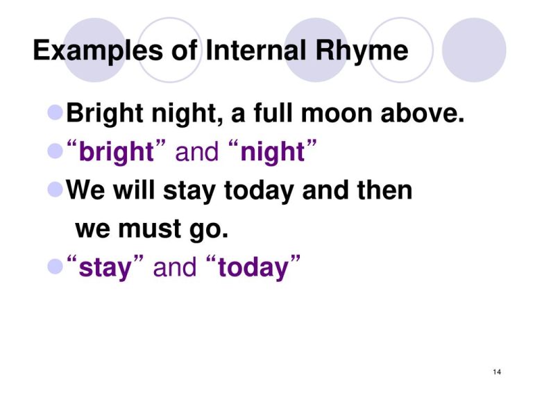 Example for Internal Rhyme: Crafting Vibrant Language with Rhythmic ...