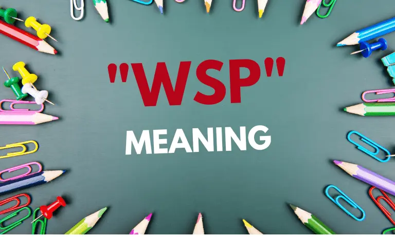 WSP Stands For