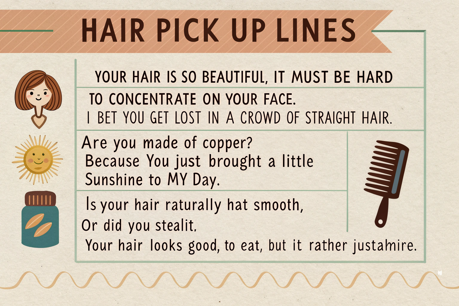 Hair Pick Up Lines 
