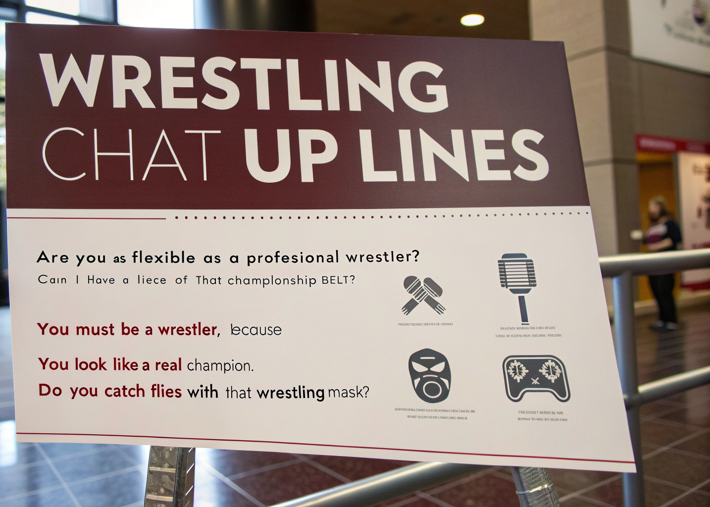 Wrestling Chat Up Lines