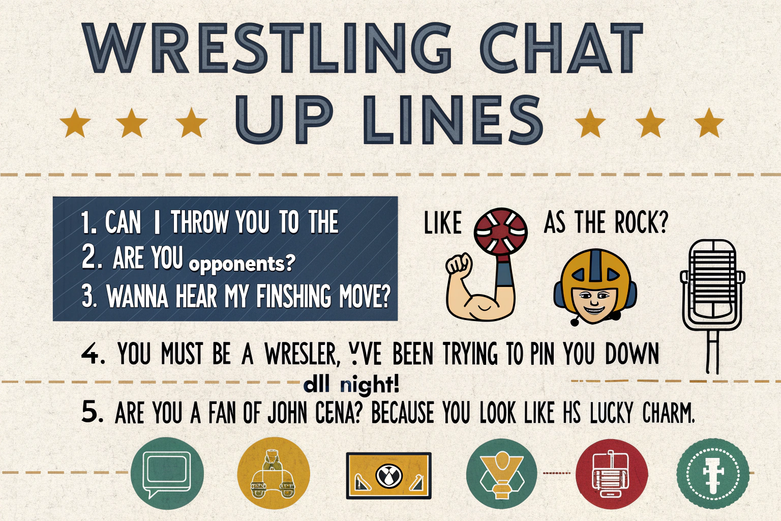 Wrestling Chat Up Lines
