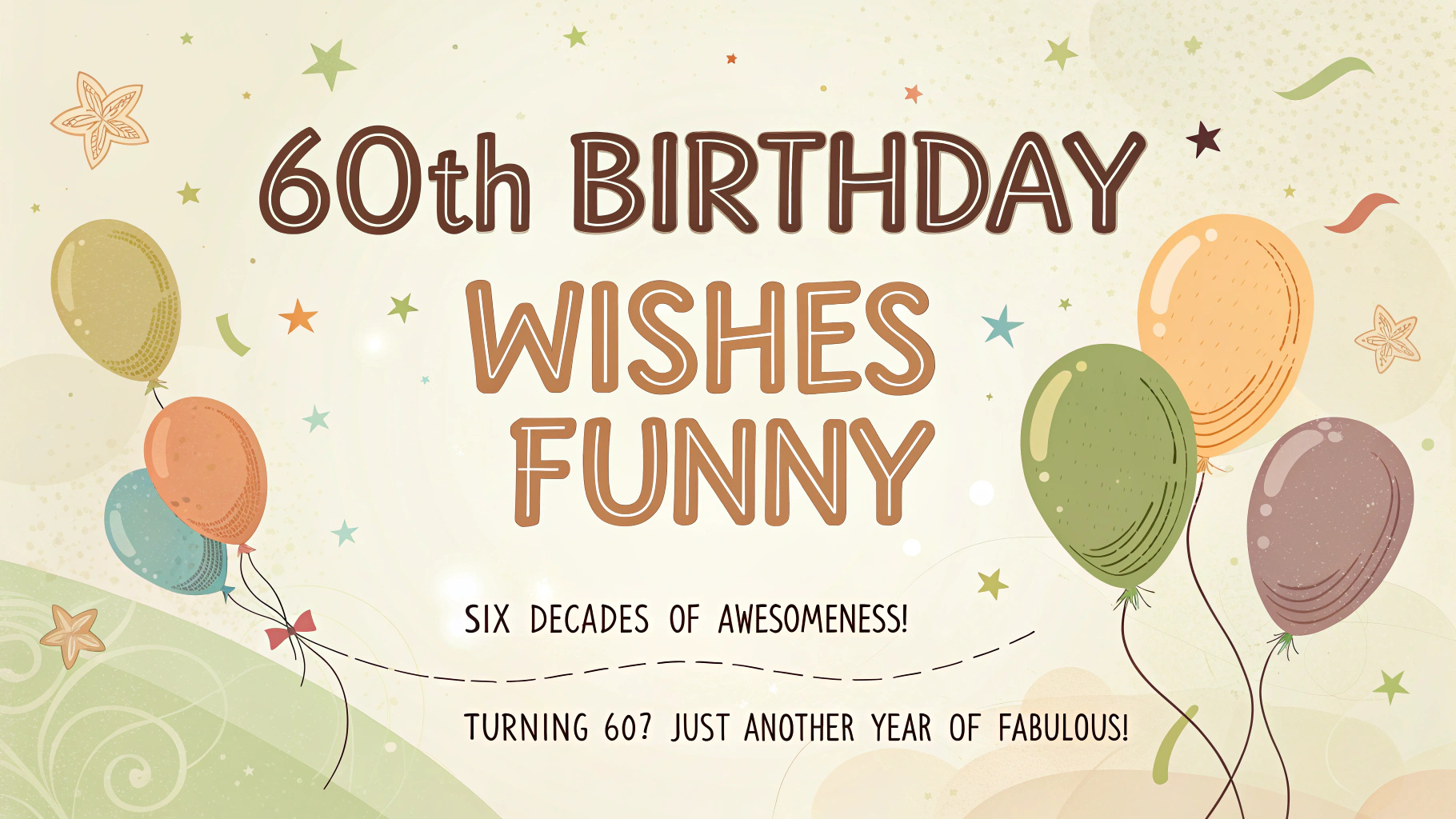 60th Birthday Wishes Funny