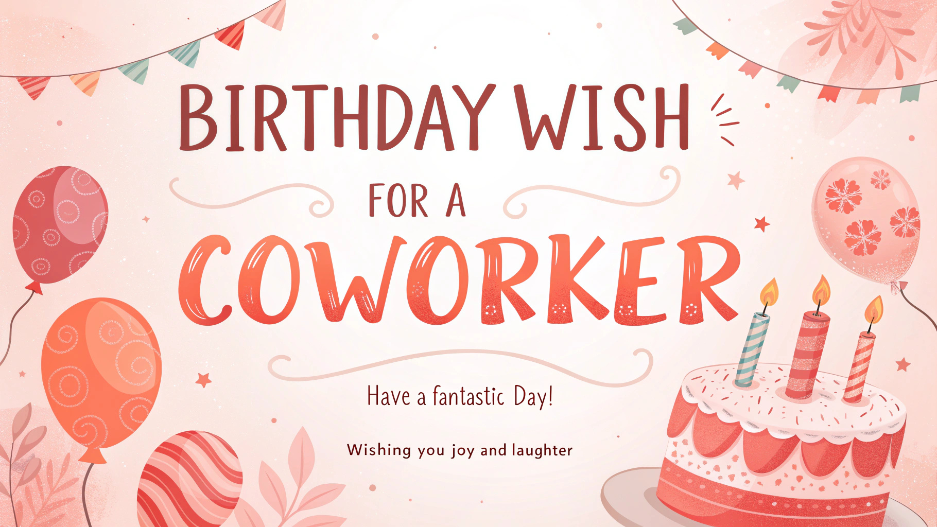 Birthday Wish for a Coworker