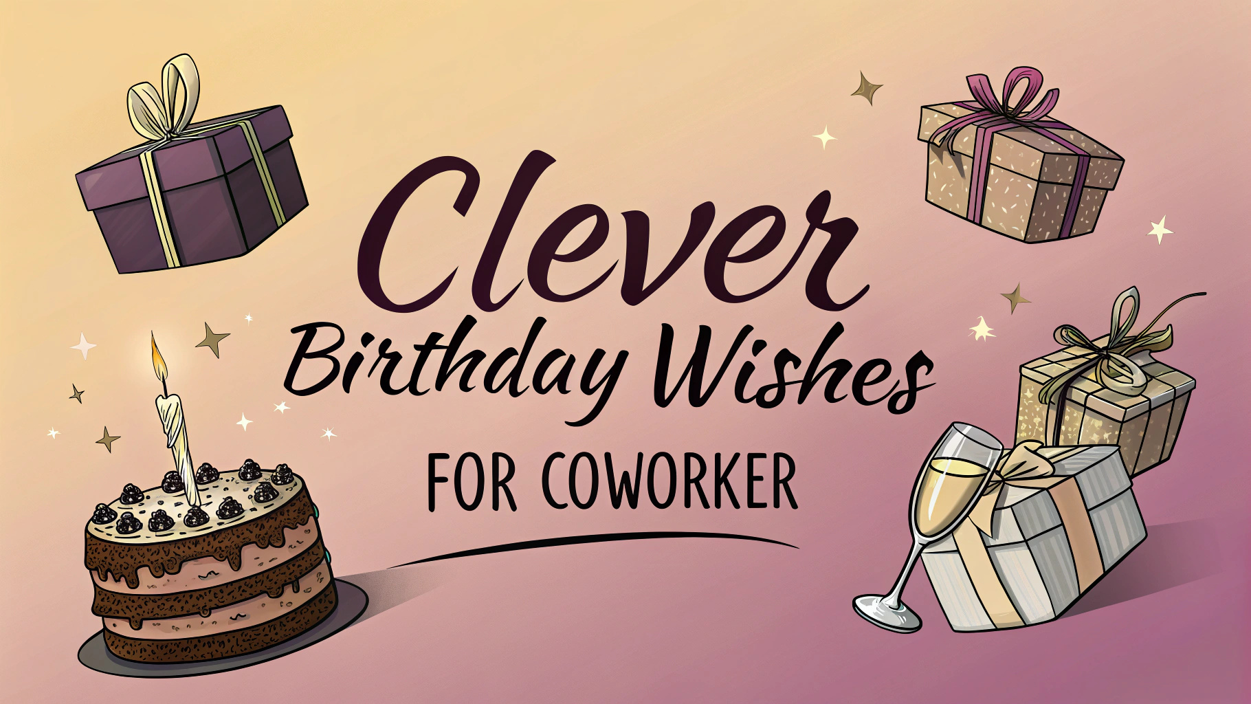 Clever Birthday Wishes for Coworker