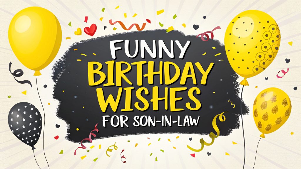 Funny Birthday Wishes for Son in Law