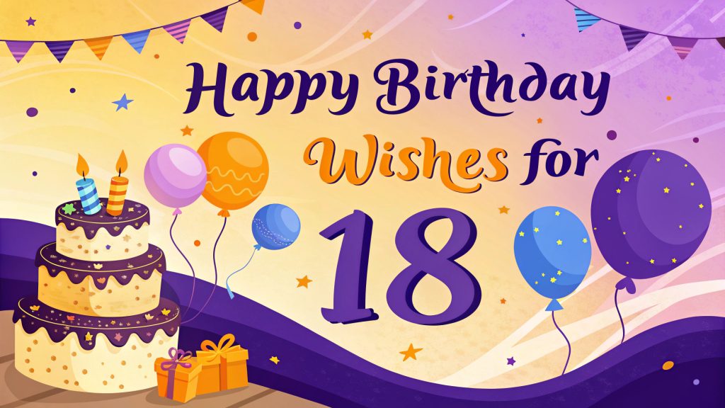Happy Birthday Wishes for 18