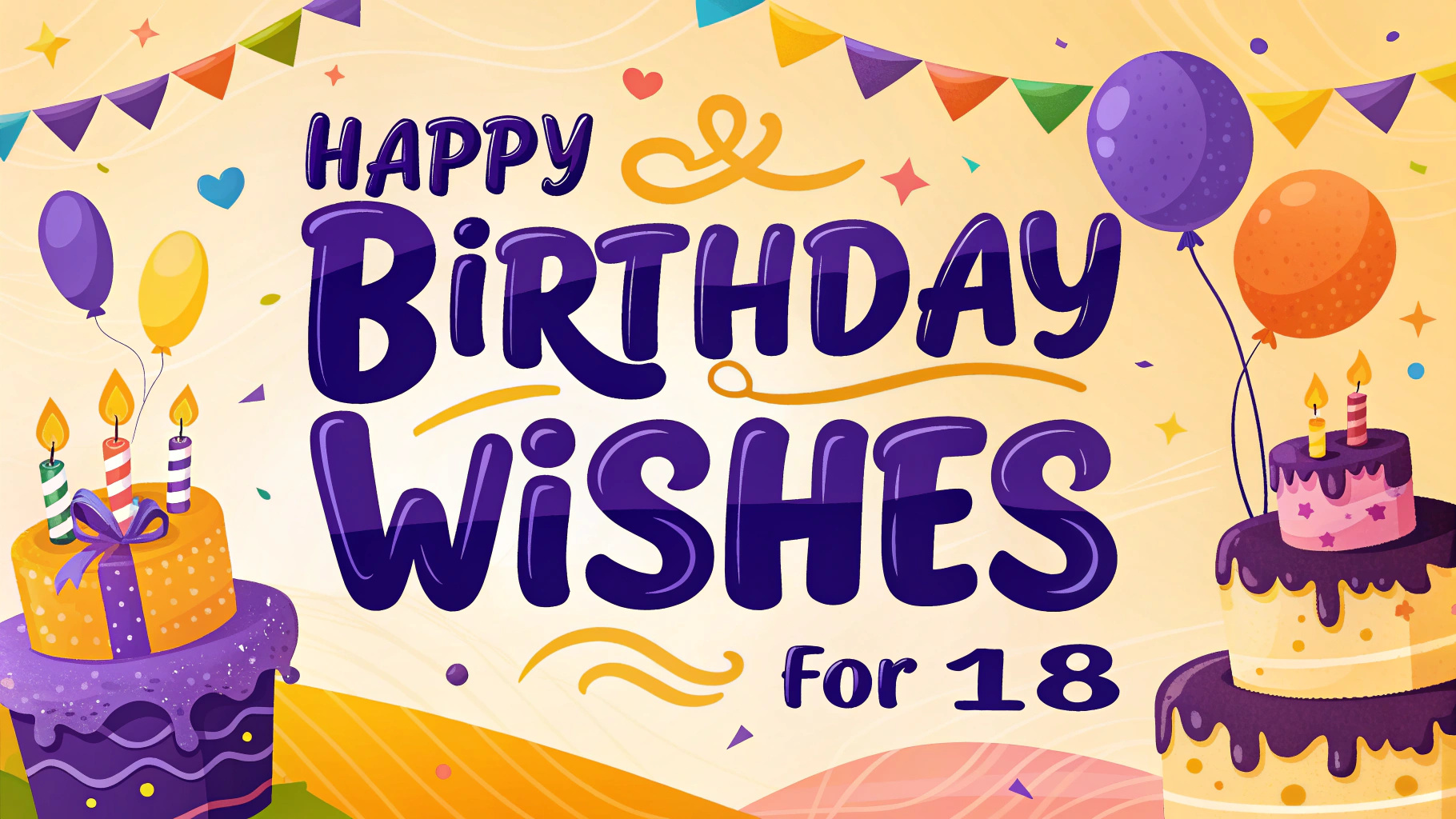 Happy Birthday Wishes for 18