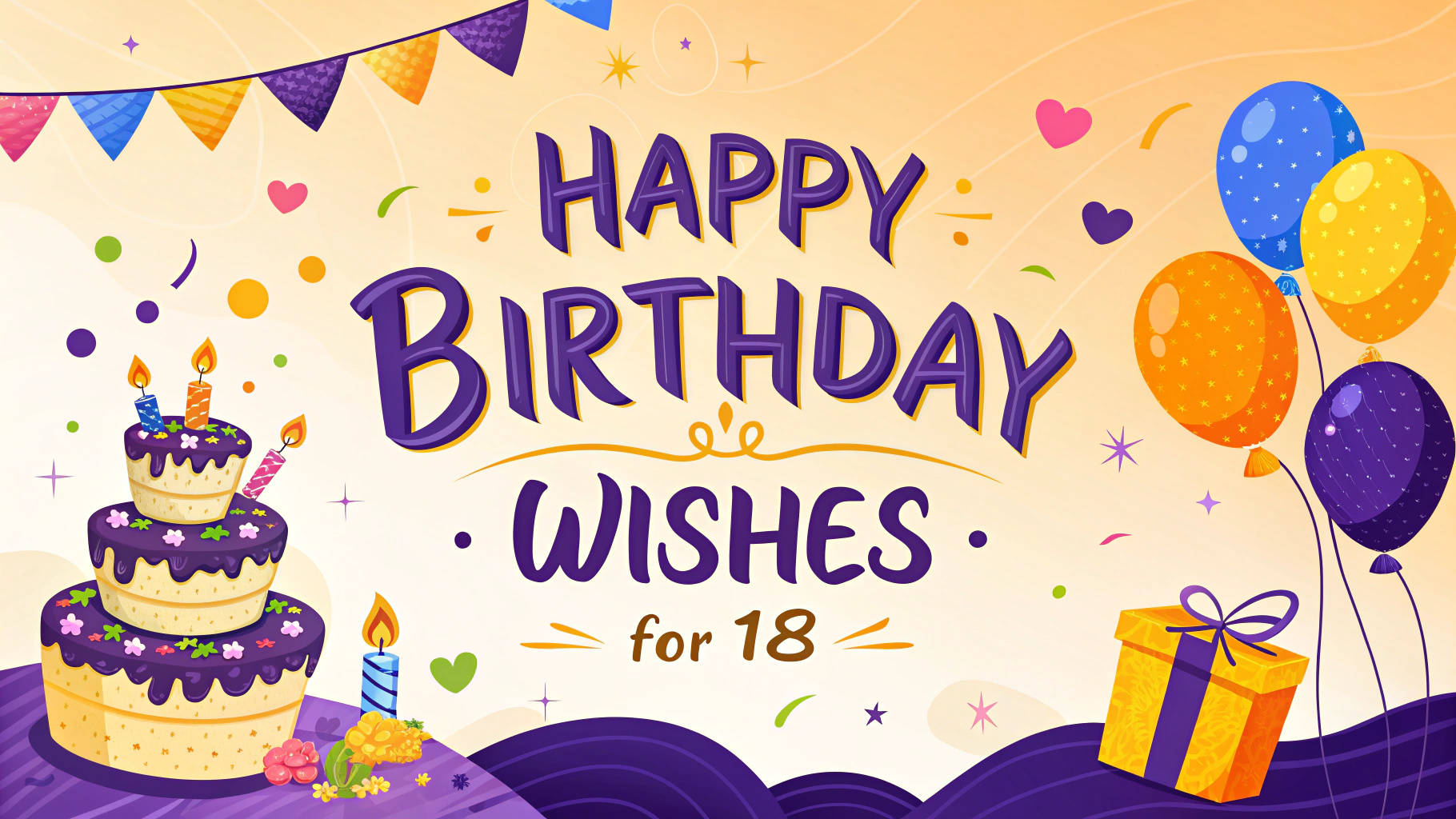 Happy Birthday Wishes for 18