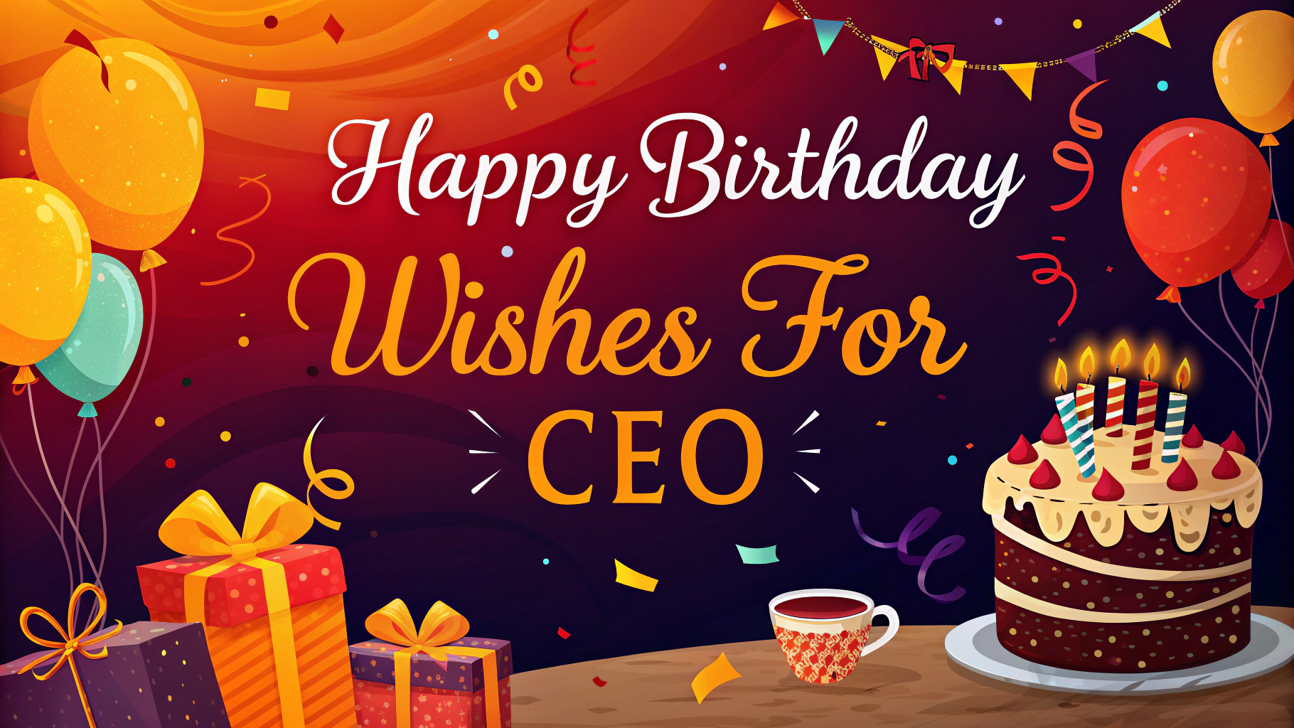 Happy Birthday Wishes for CEO