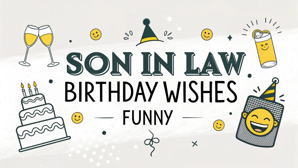 Son in Law Birthday Wishes Funny: Hilarious and Heartfelt Ways to Celebrate His Special Day