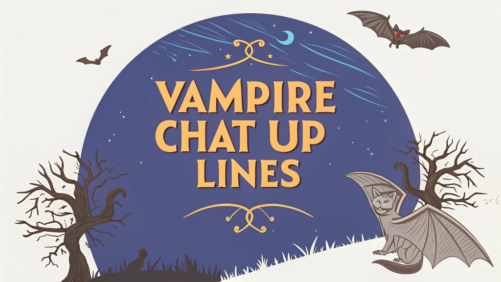Vampire Chat Up Lines: Sink Your Fangs into Irresistible Flirty Fun Vampire Chat Up Lines