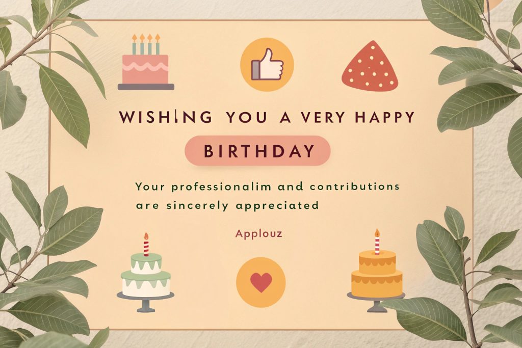 Birthday Wish for Employee