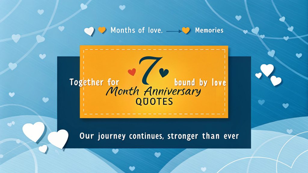 7 Month Anniversary Quotes: Ignite Your Bond with Heartfelt Words That Celebrate Seven Months of Unbreakable Love